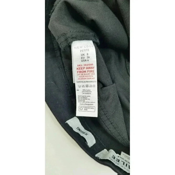 New Look Petite Emilee 27X26 Black Pull Up Jegging Denim Jeans Size 4 - Picture 12 of 12